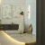 High-quality glass mirror reflecting contemporary living space design and stylish accents.