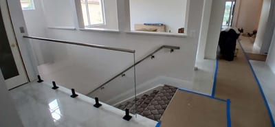 High-quality glass railing for safety and style in modern homes and commercial spaces.