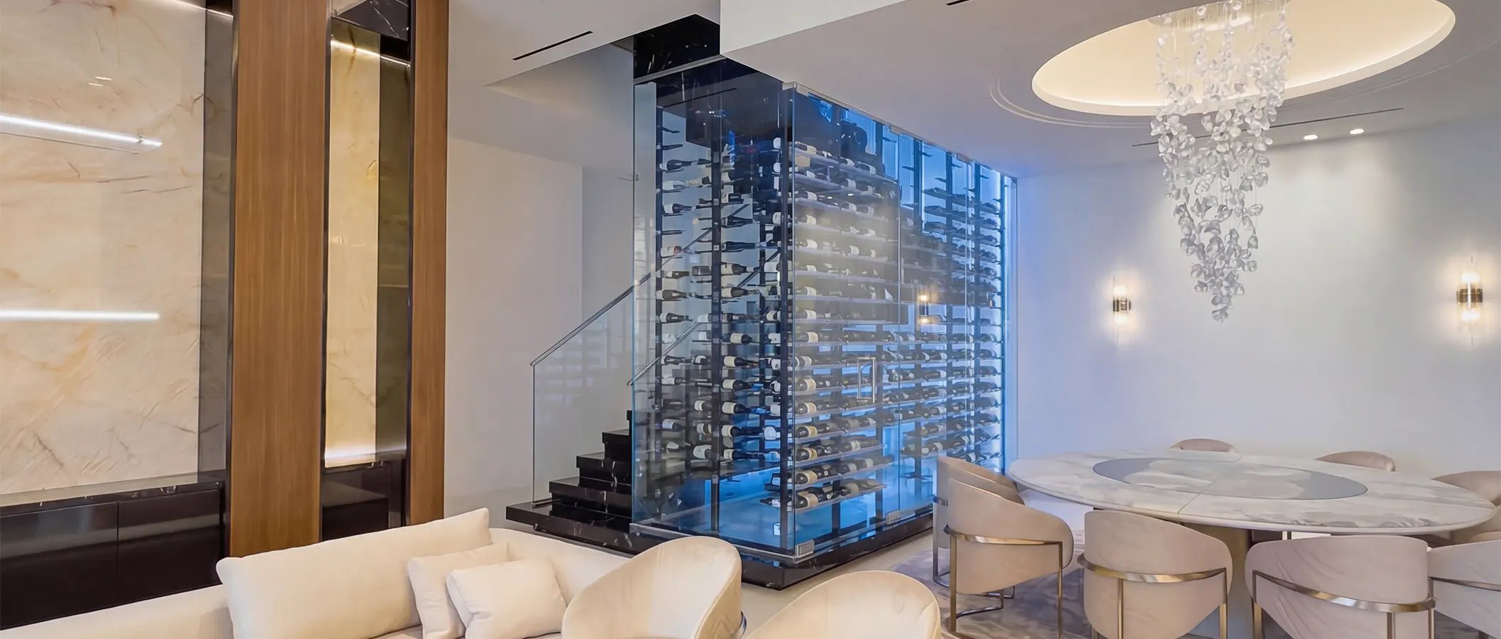 Glass Wine Cellars in West Palm Beach for Modern Homes